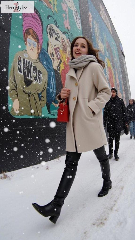 cozy oversized wool coat