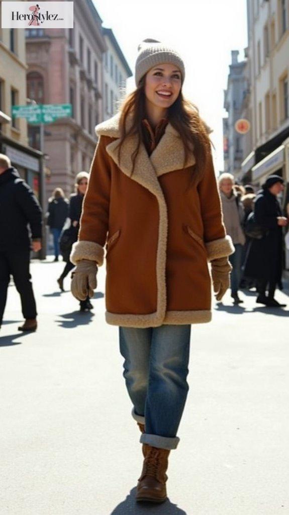 cozy stylish ethical layering