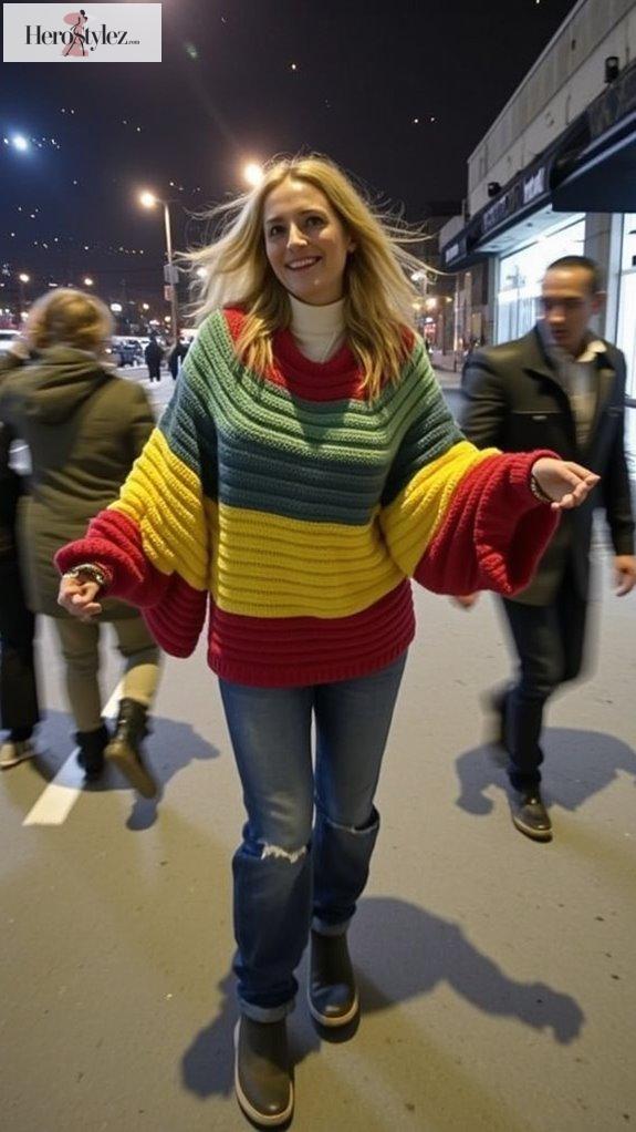 cozy textured winter fashion