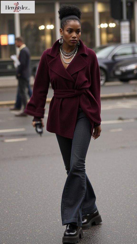 edgy flared bootcut outfits