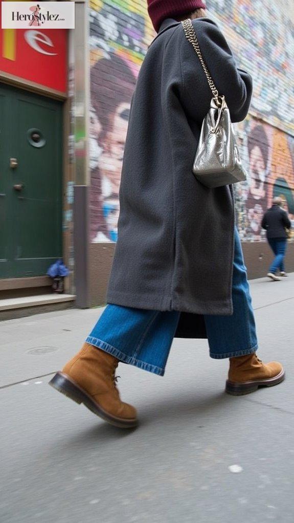 edgy winter corduroy styling