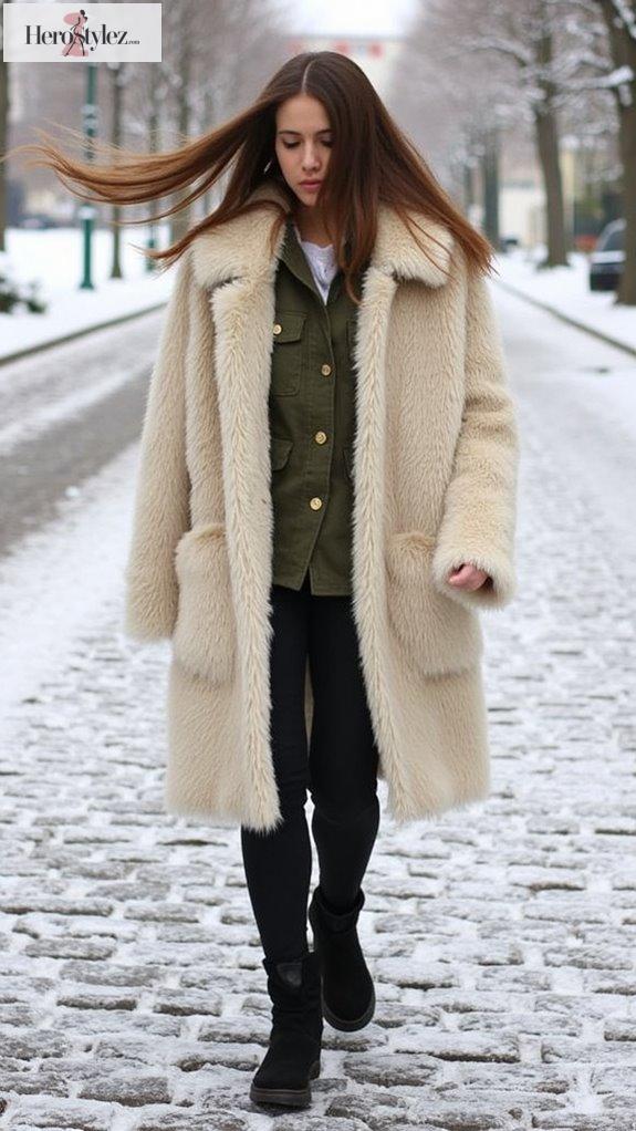 faux fur chic statement