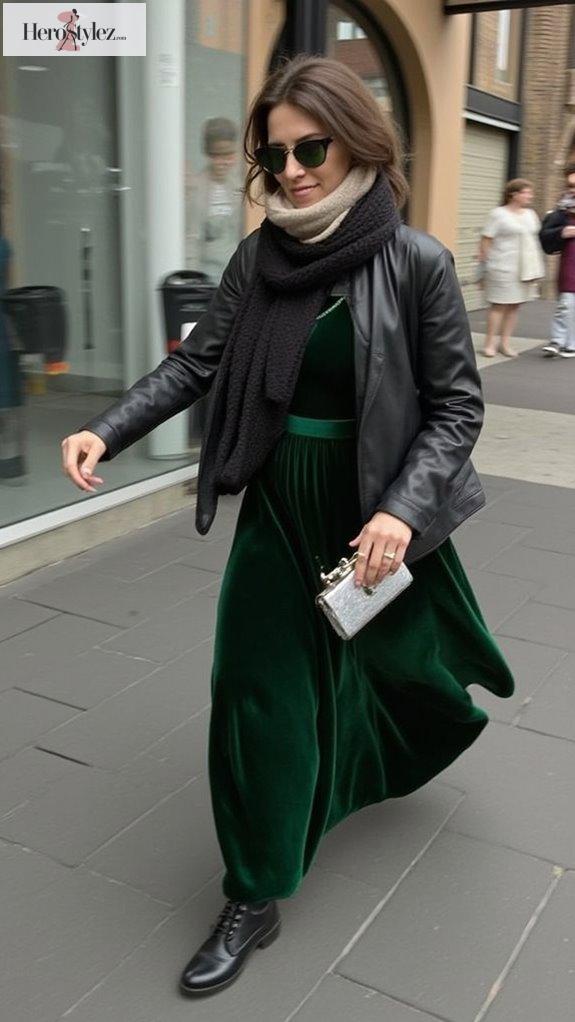 festive layered winter outfits