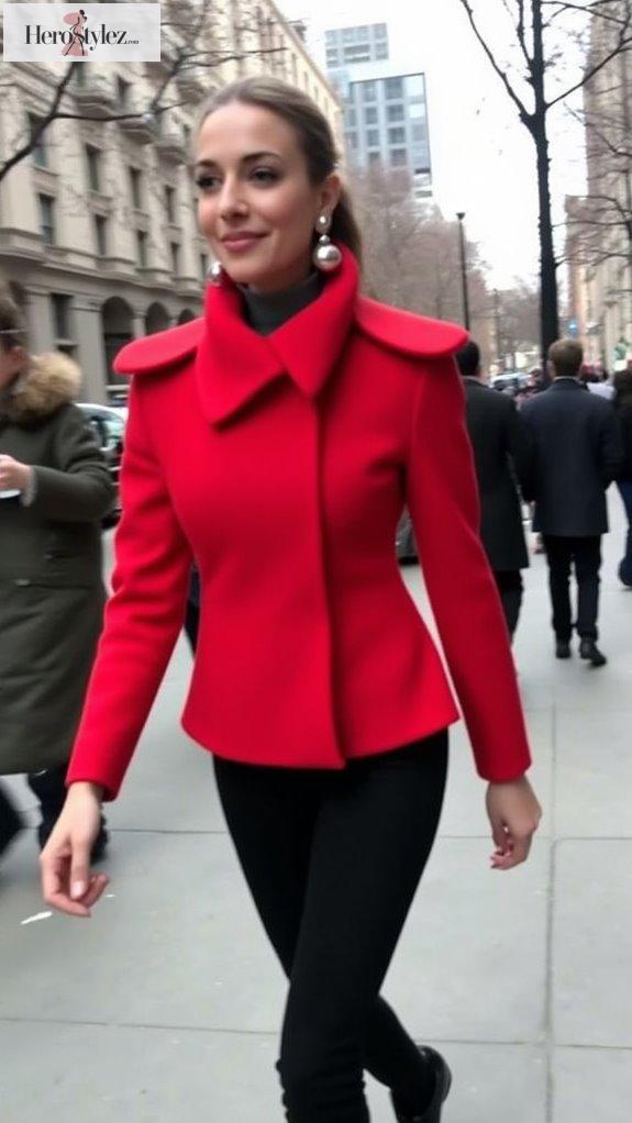 funnel neck jacket fashion statement