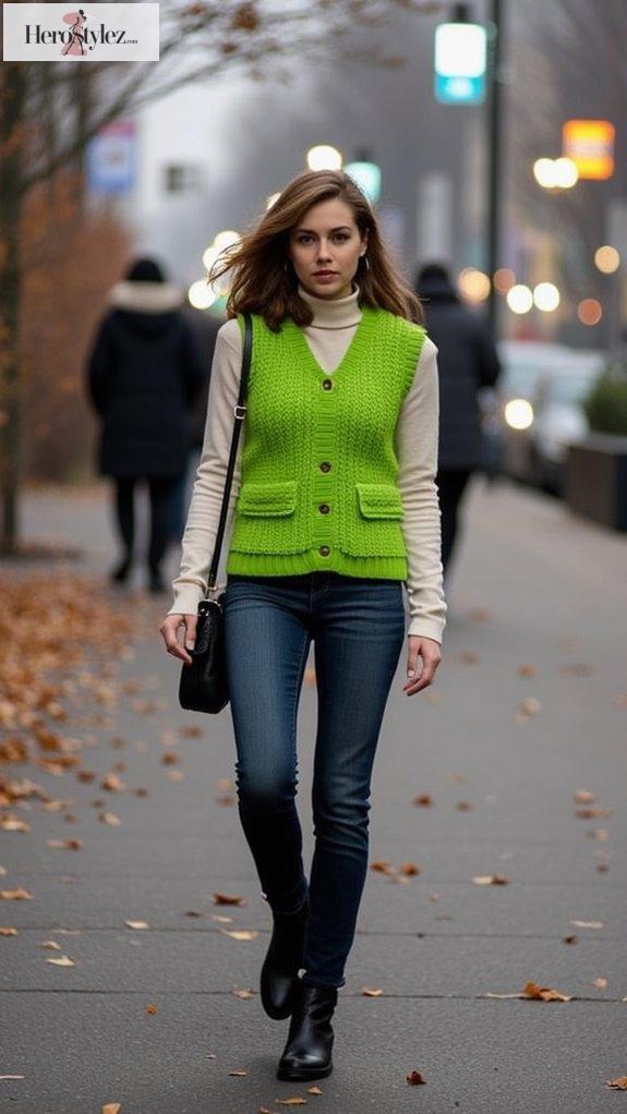 knit vests for winter fashion