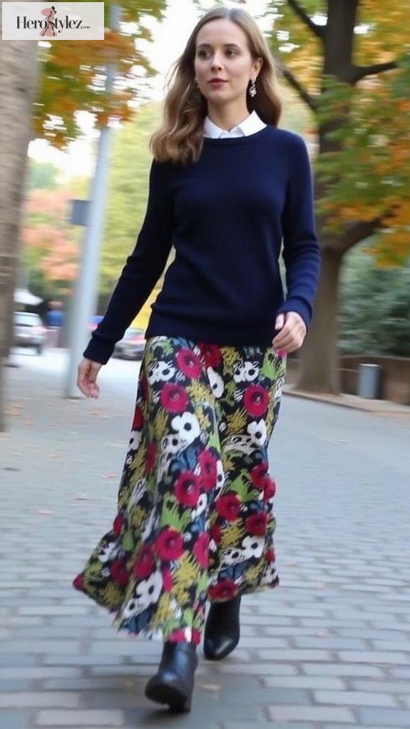 layered cashmere with maxi