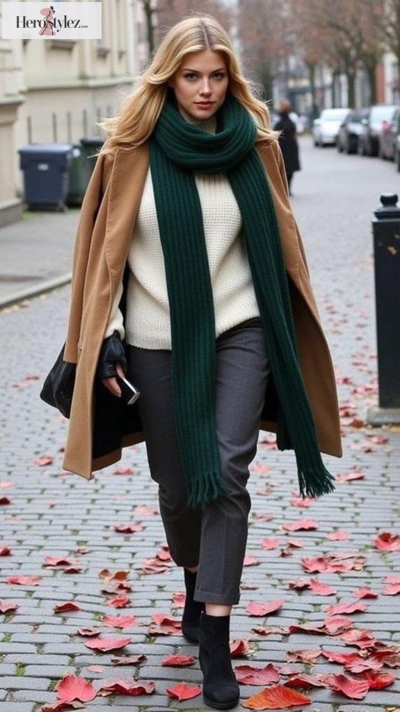 luxurious cashmere sweater styling