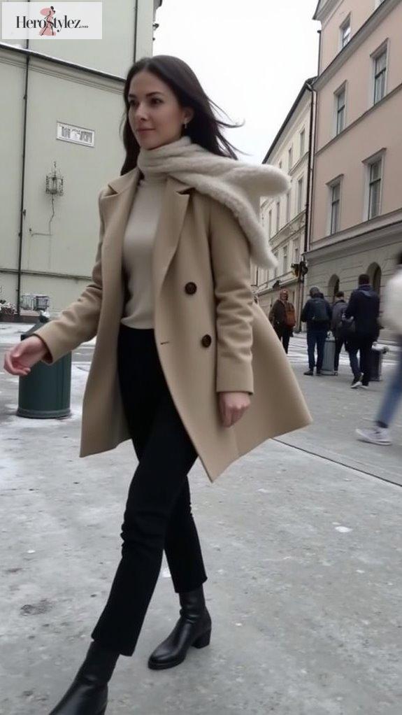minimalist scandinavian winter outfits