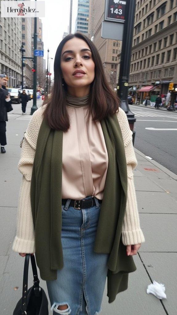 mixing textures enhances outfits