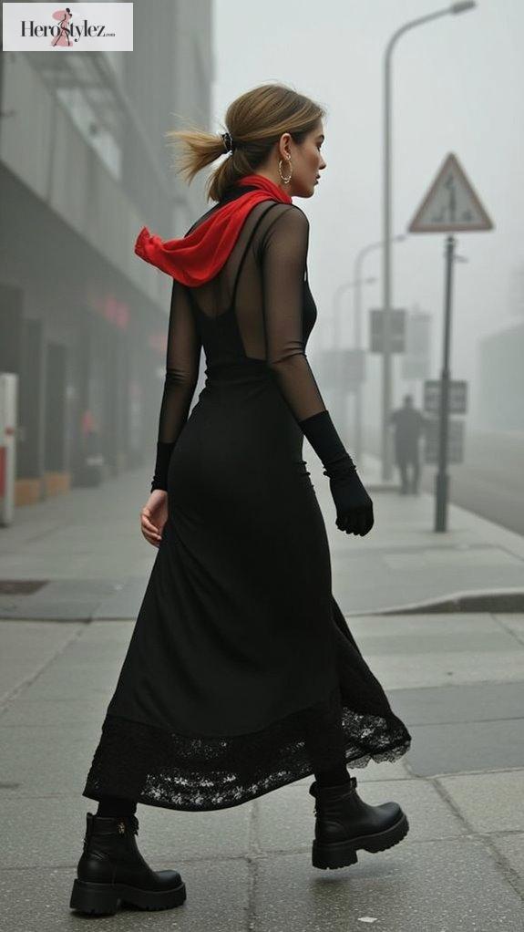 playful layering for dresses