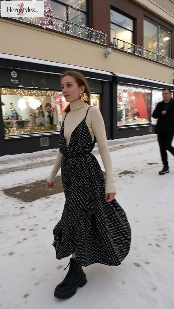 polka dot slip dress styles