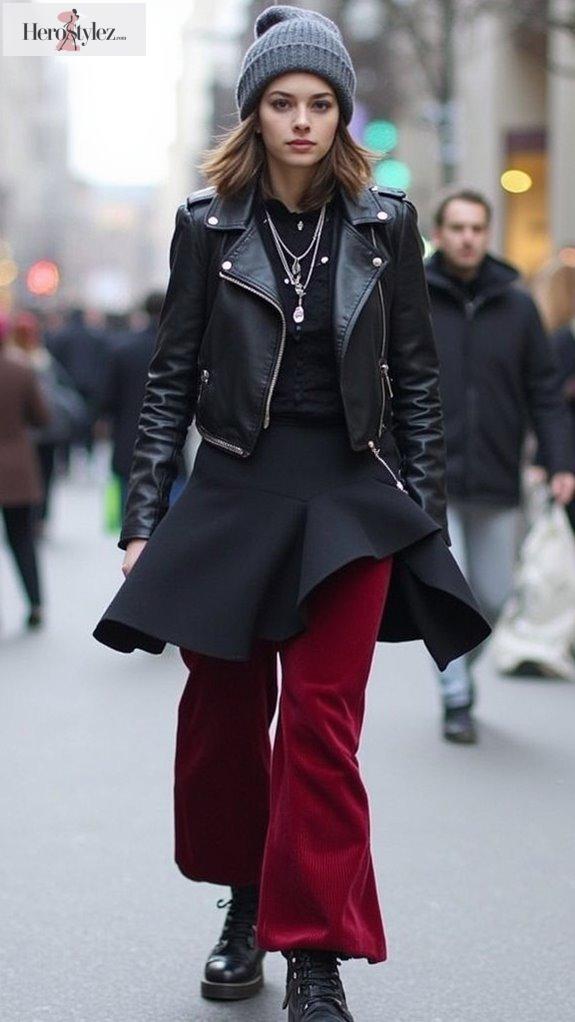 rebellious winter wardrobe style