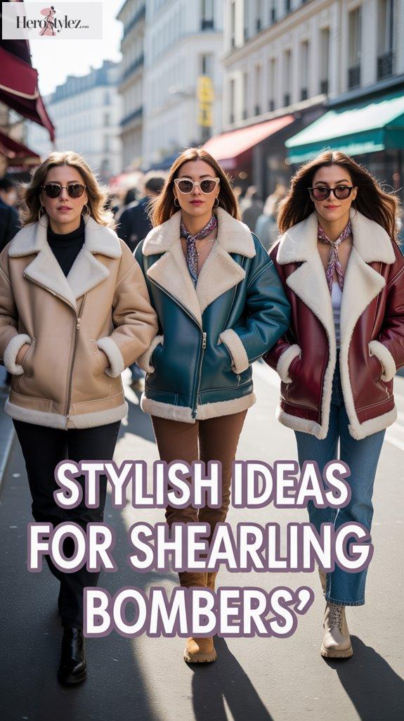 Styling Shearling Leather Bombers: 10 Winter Ideas