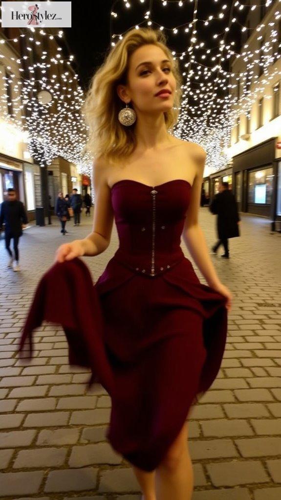 stunning strapless corset dress