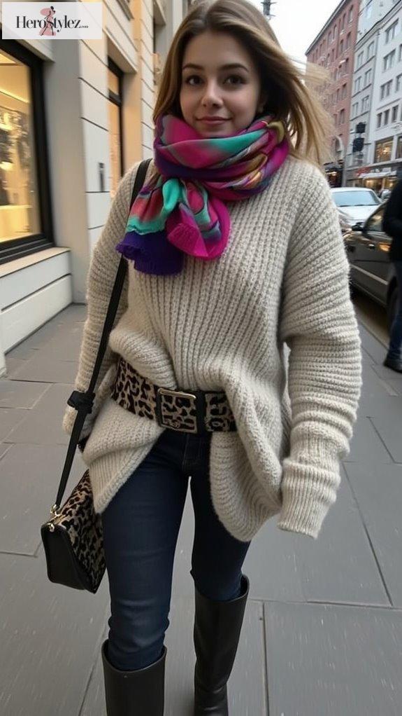 stylish scarf layering tips
