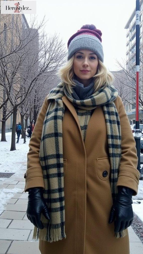 stylish winter cargo coat accessories