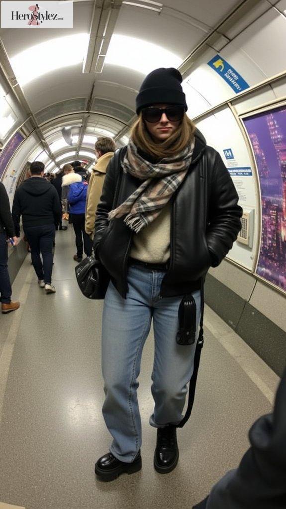 subway chic layered outfits