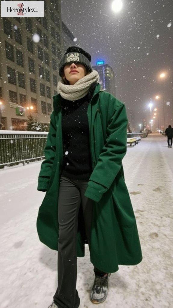 sustainable oversized winter coat