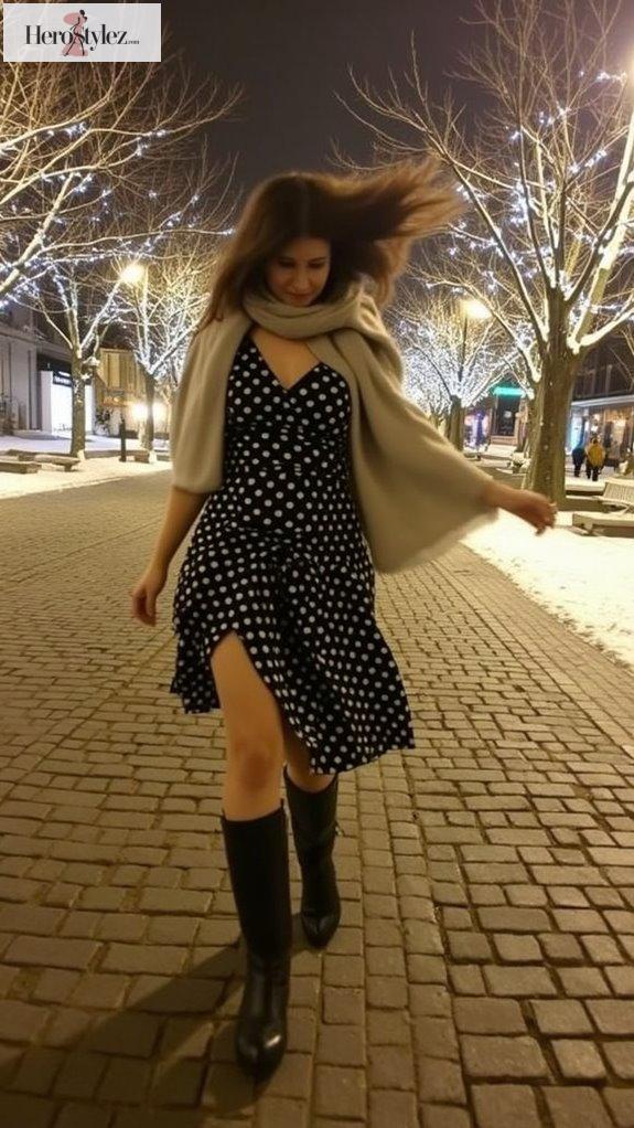 sustainable polka dot dresses