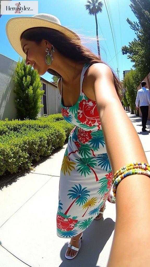 tropical maxi dress vibes