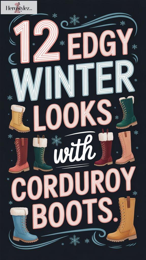 12 Edgy Urban Winter Outfit Ideas With Corduroy Boots