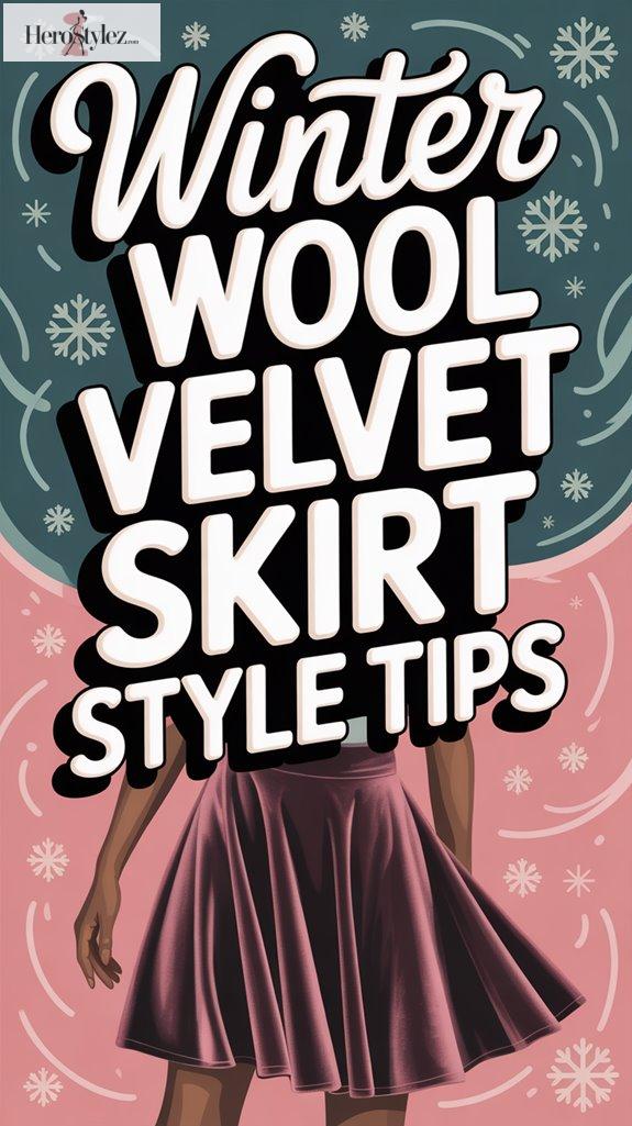 Winter Wool Velvet Skirt Styling Ideas 2026