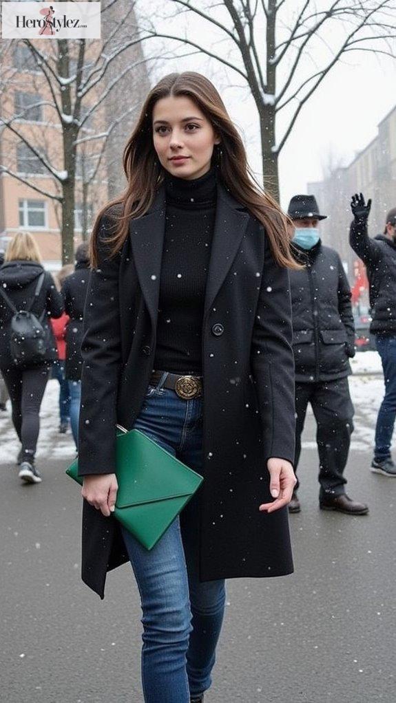 versatile chic green clutch