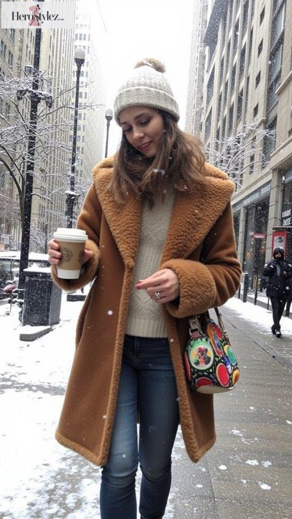 warm shearling coats 2026